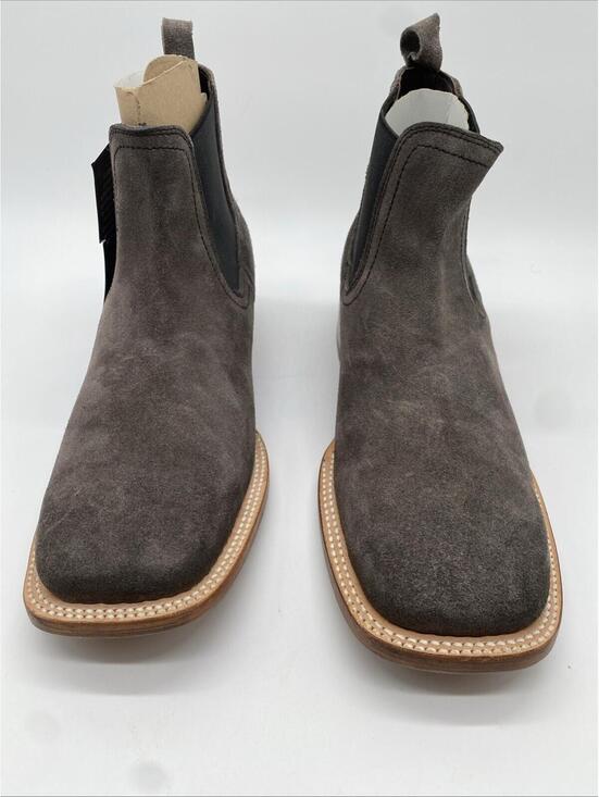Men Genuine Leather Kingston Suede Square Toe Gray Handcrafted Short Boots Sz 9 main image 9